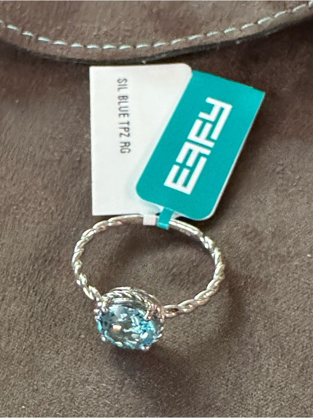 Effy Blue Topaz Twist Band Ring - Picture 10 of 14